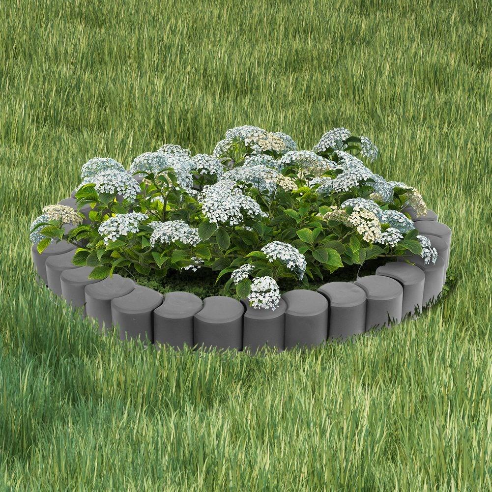 Garden edging with driving track - 32 parts, 410 cm long