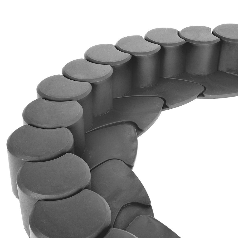Garden edging with driving track - 32 parts, 410 cm long
