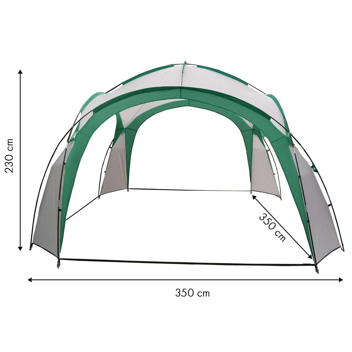 Garden event pavilion tent for a picnic + ModernHome bag - green