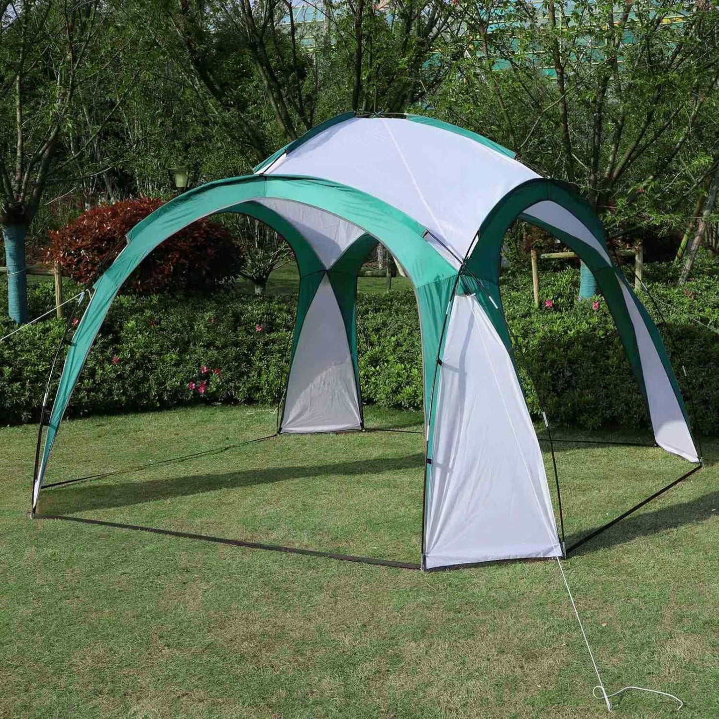 Garden event pavilion tent for a picnic + ModernHome bag - green