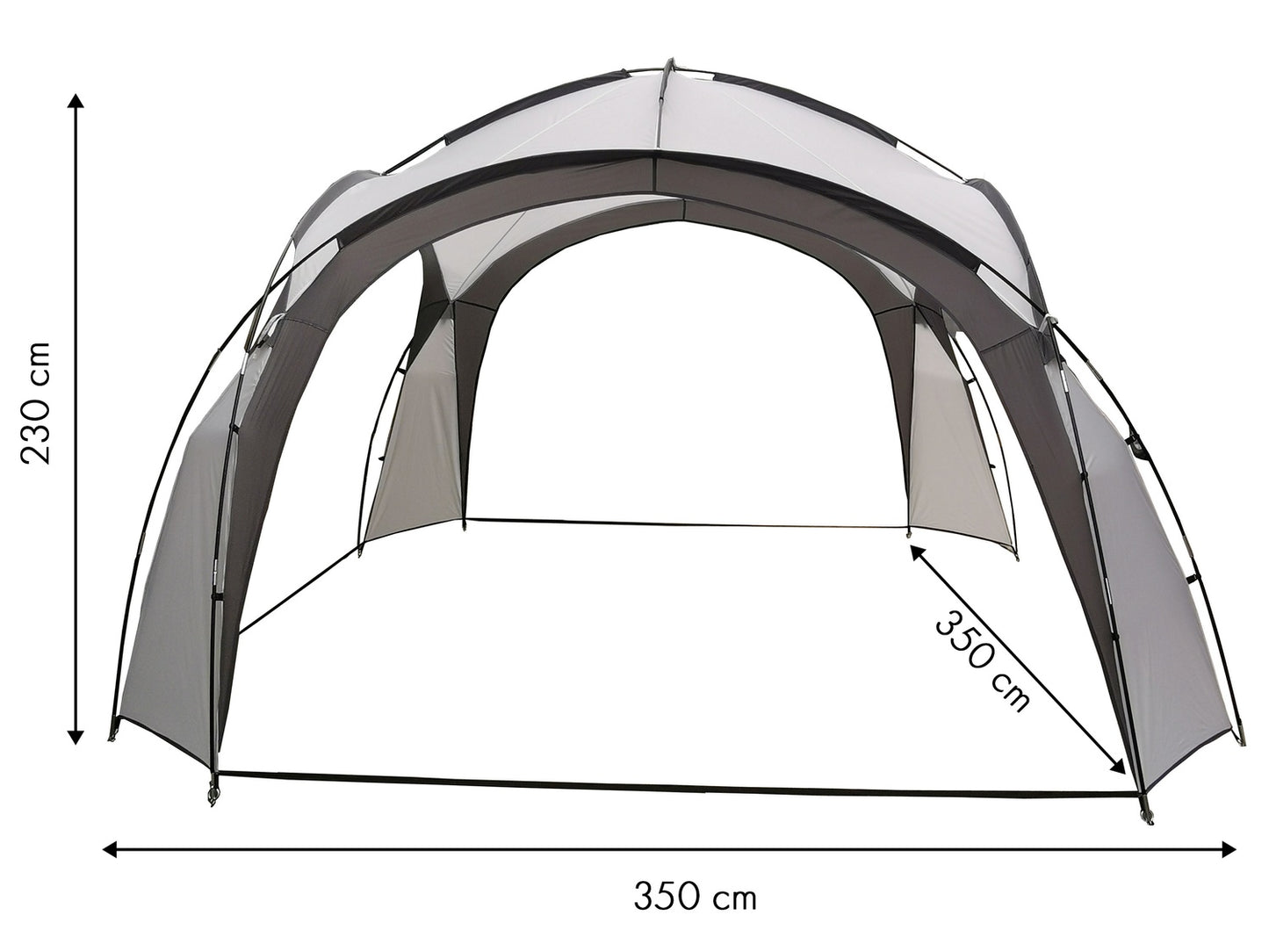 Garden event pavilion tent for a picnic + bag
