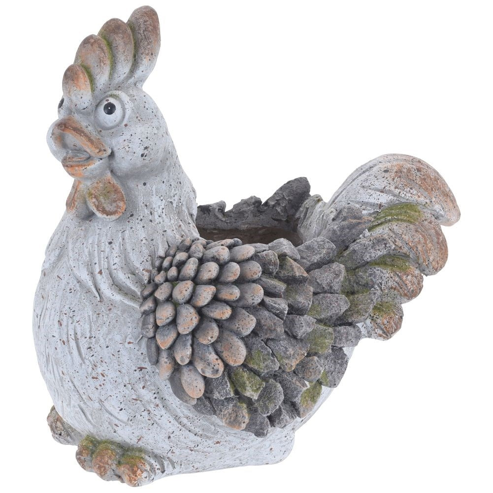 Garden figure and decorative pot for flowers
