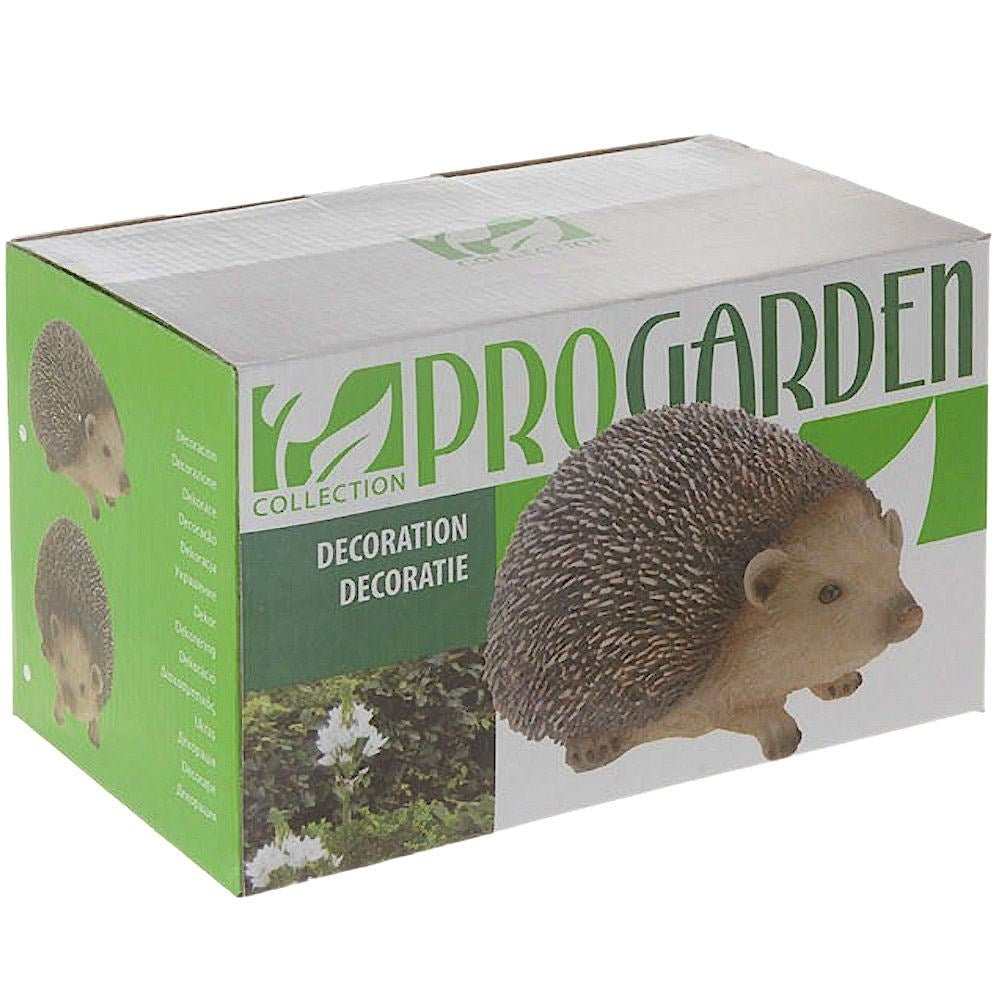 Garden figurine Hedgehog in Synthetic Stone - Detailed Decor