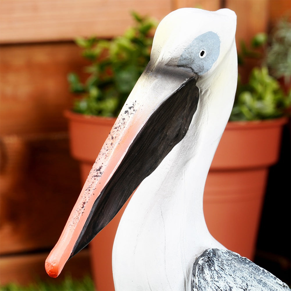 Garden figurine heron 20.5x10.5x28.5 cm