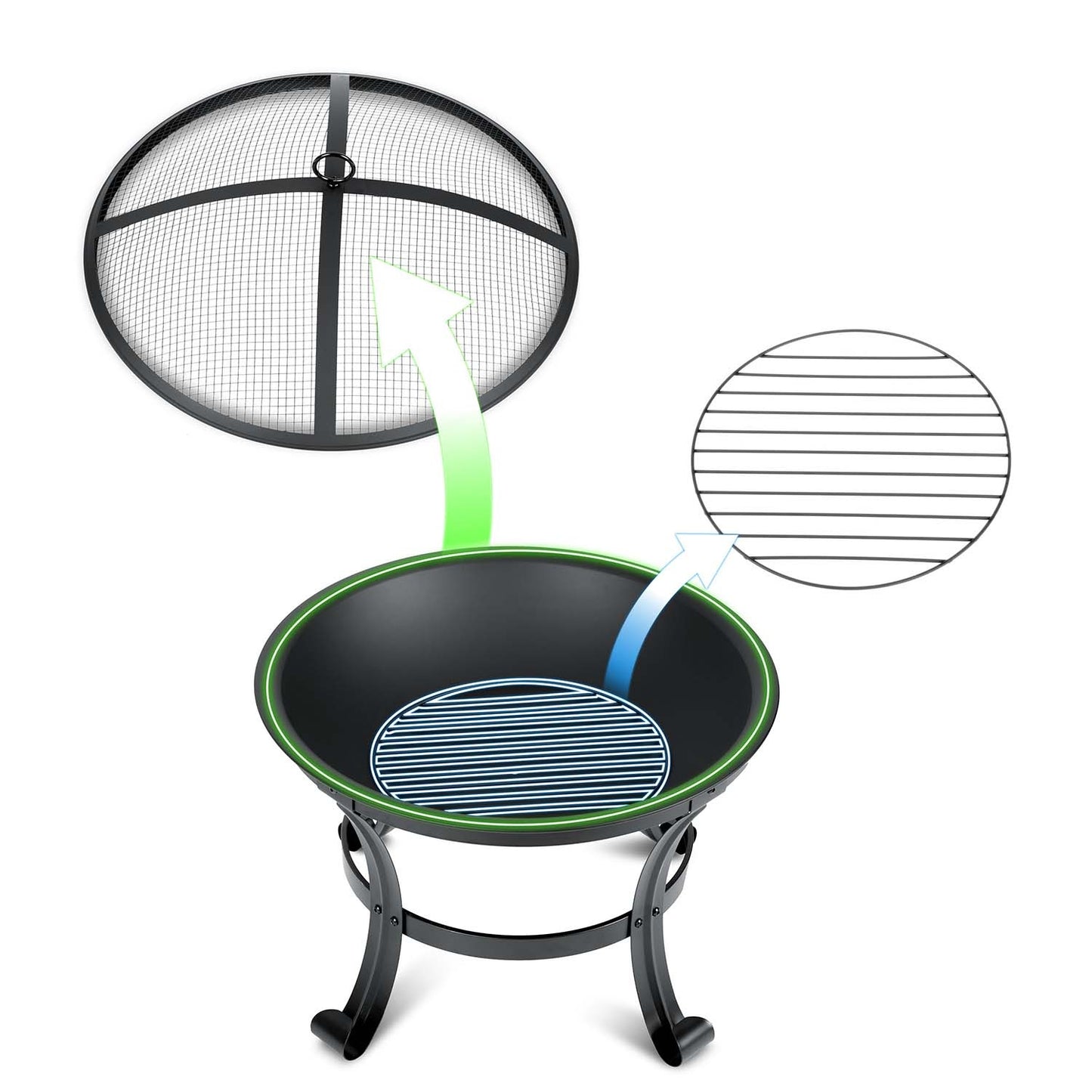 Garden fire pit 60 cm Berdsen BD-880
