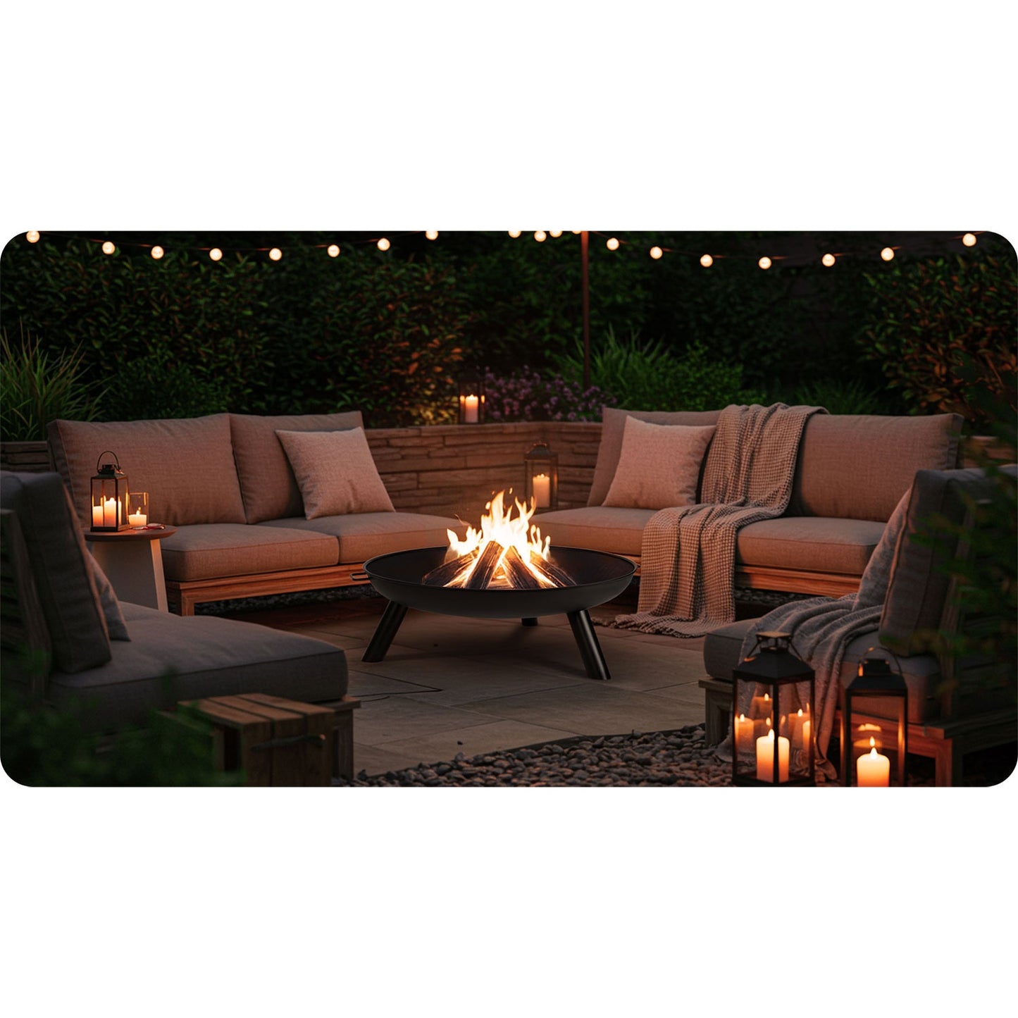 Garden fire pit 80 cm Berdsen BD-882