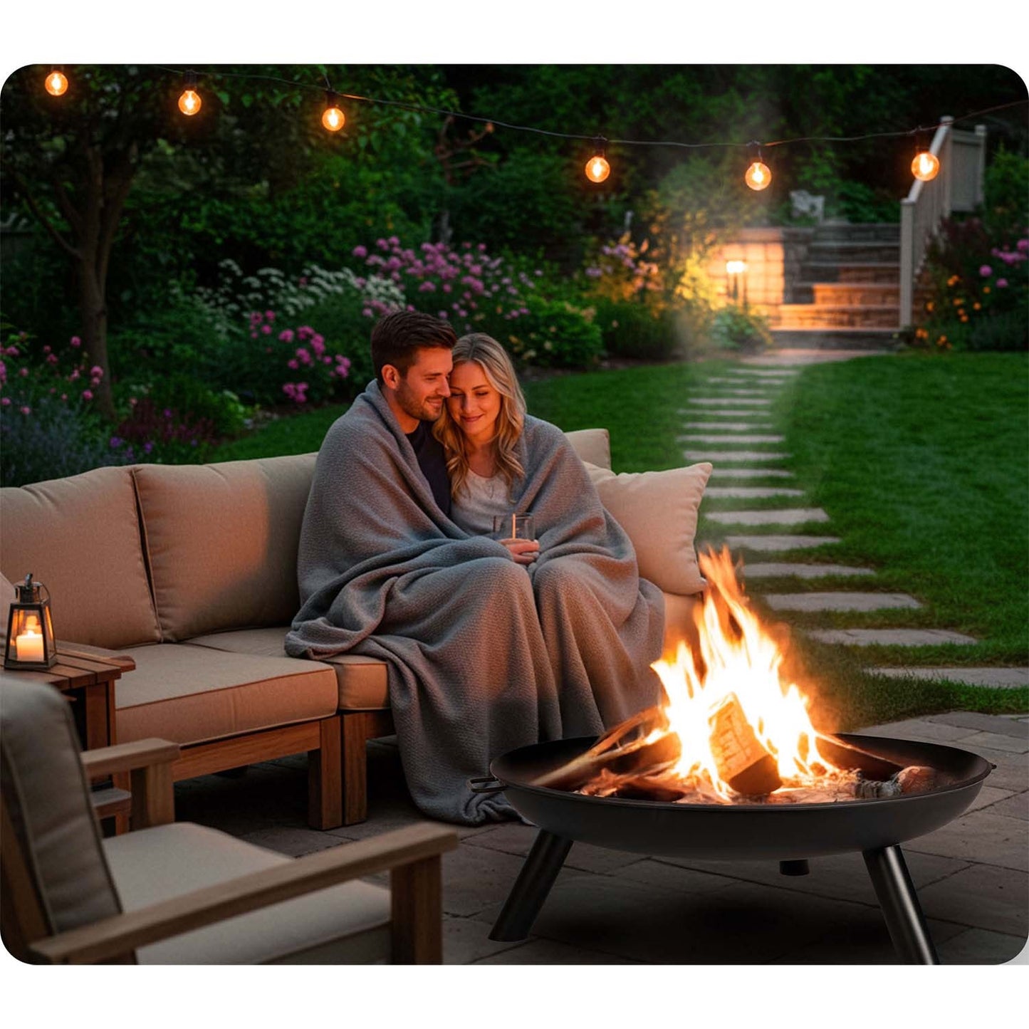 Garden fire pit 80 cm Berdsen BD-882