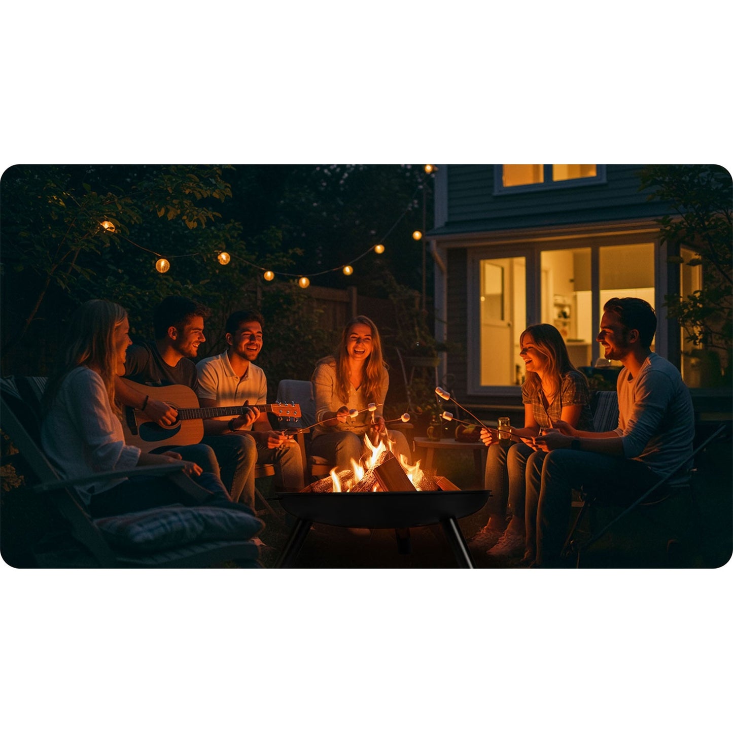 Garden fire pit 80 cm Berdsen BD-882