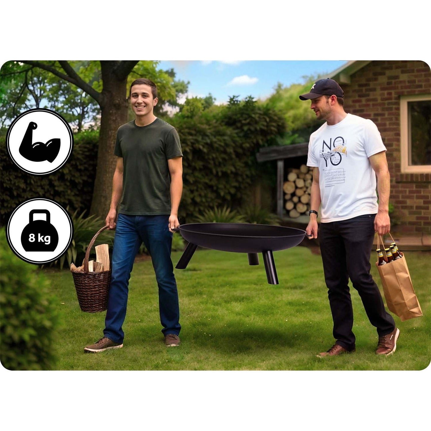 Garden fire pit 80 cm Berdsen BD-882