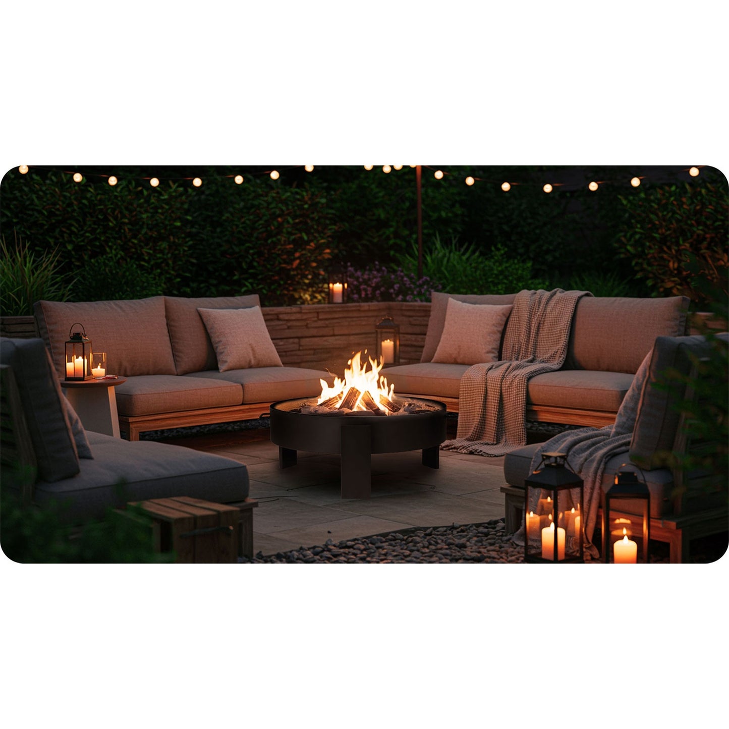 Garden fire pit 80 cm Berdsen BD-883
