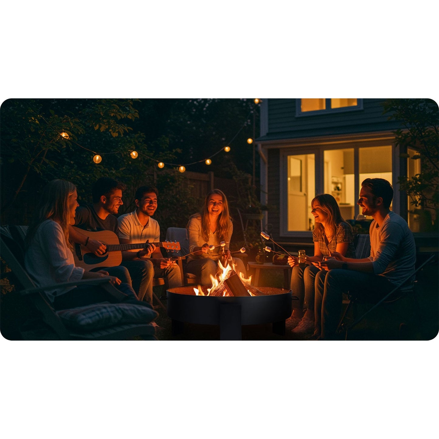 Garden fire pit 80 cm Berdsen BD-883