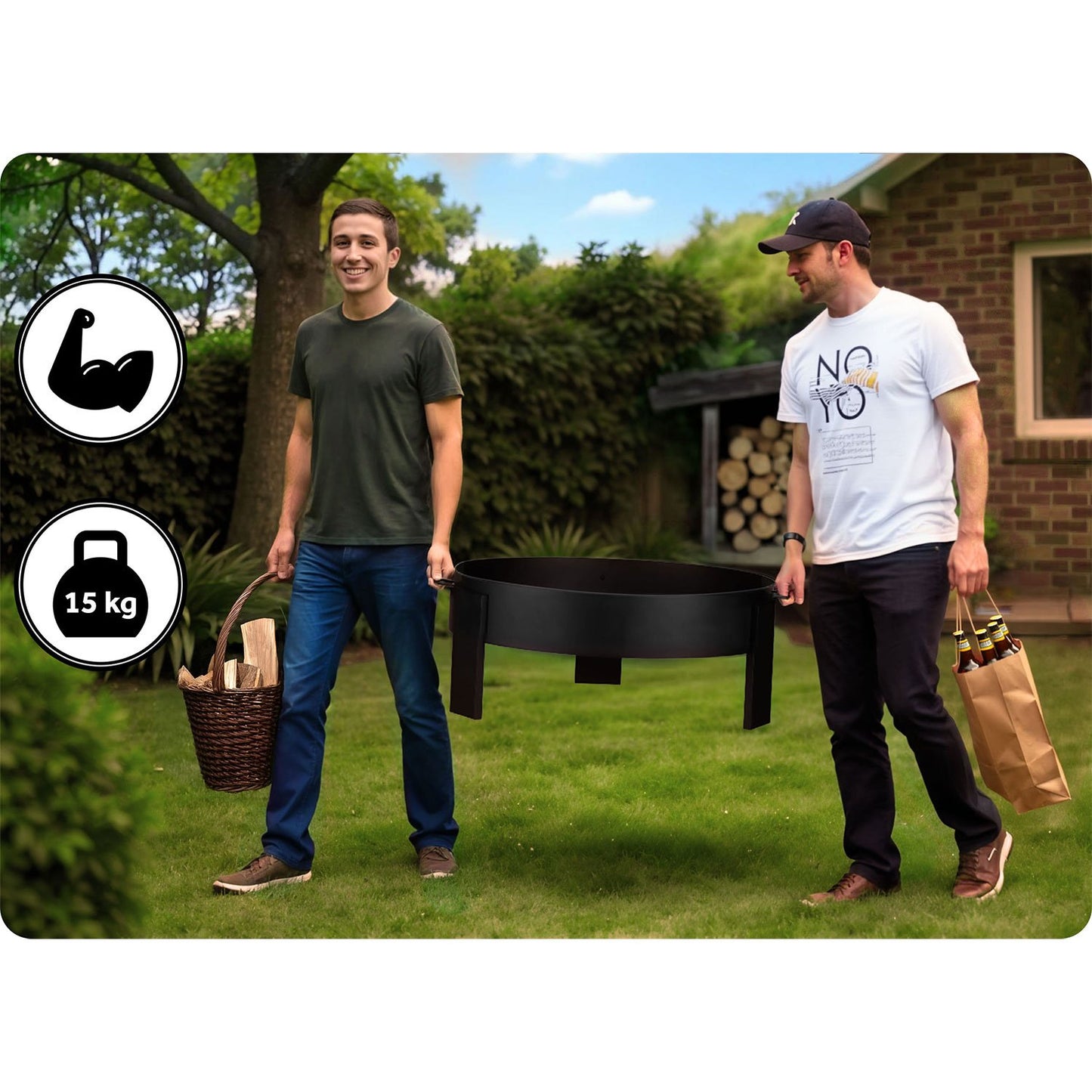 Garden fire pit 80 cm Berdsen BD-883