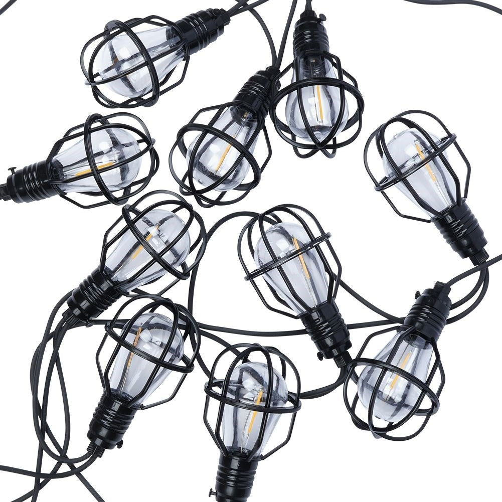 Garden garland with 10 LED lights for outdoor use