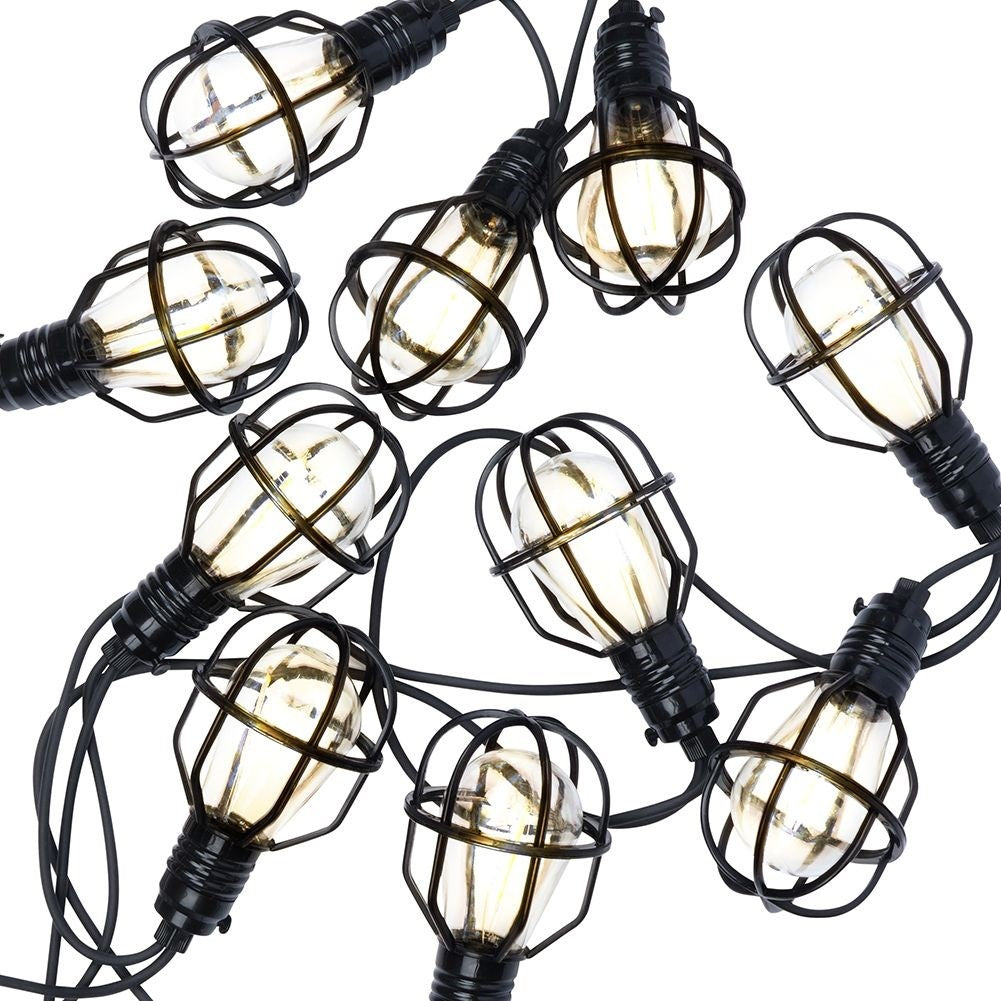 Garden garland with 10 LED lights for outdoor use