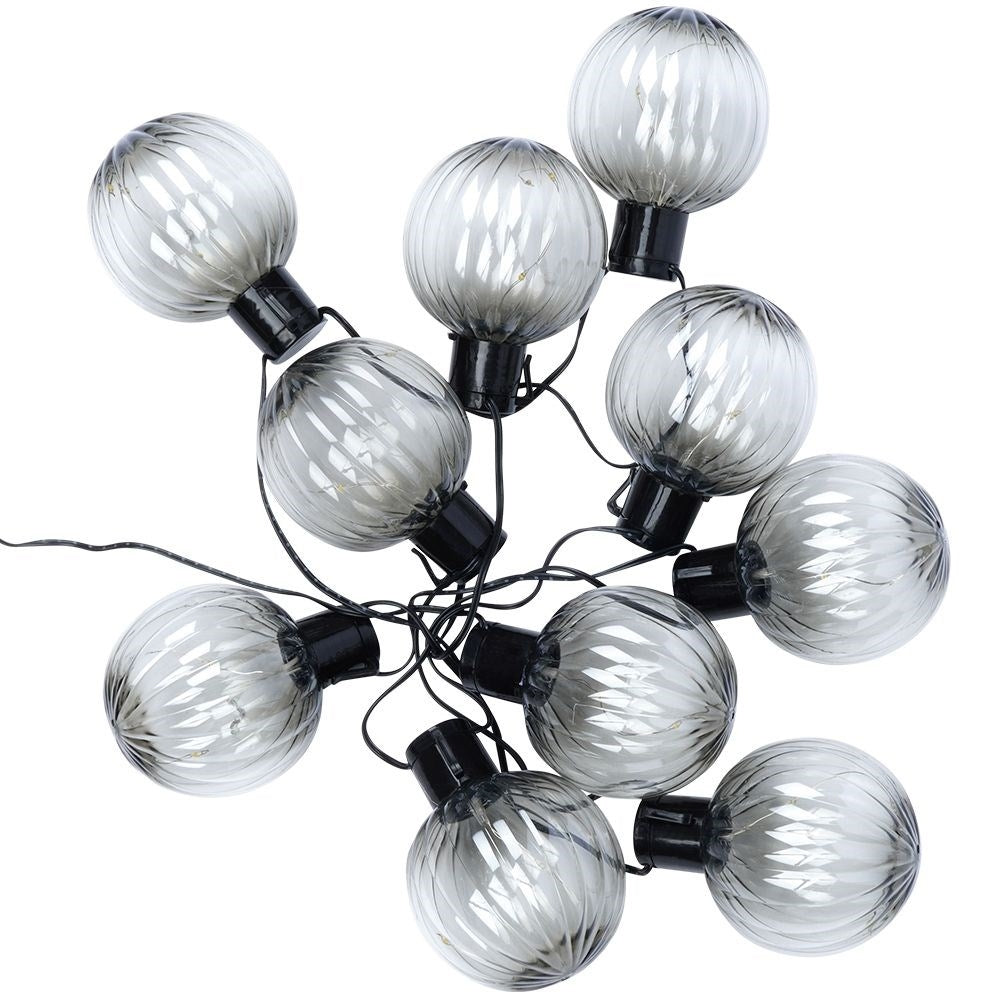 Garden garland with 10 LED lights for outdoor use
