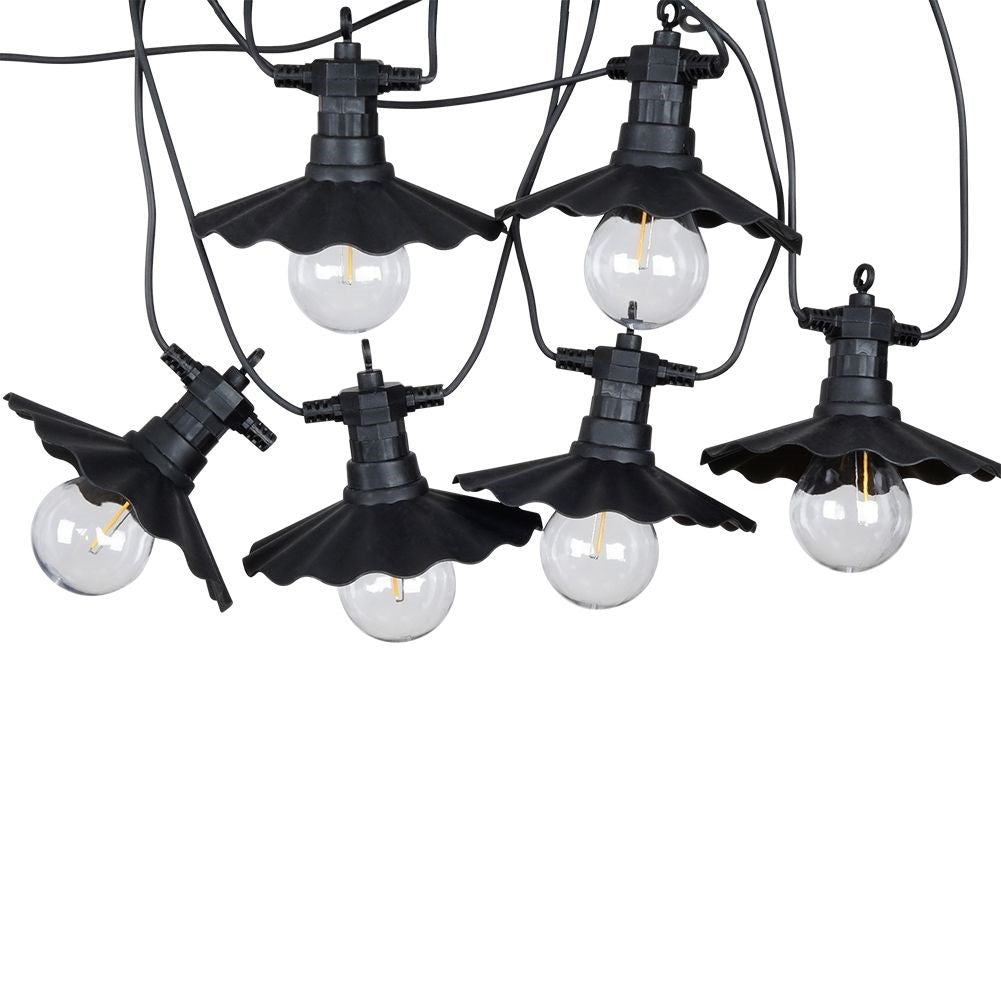 Garden garland with 6 LED lights, timer, for outdoor use