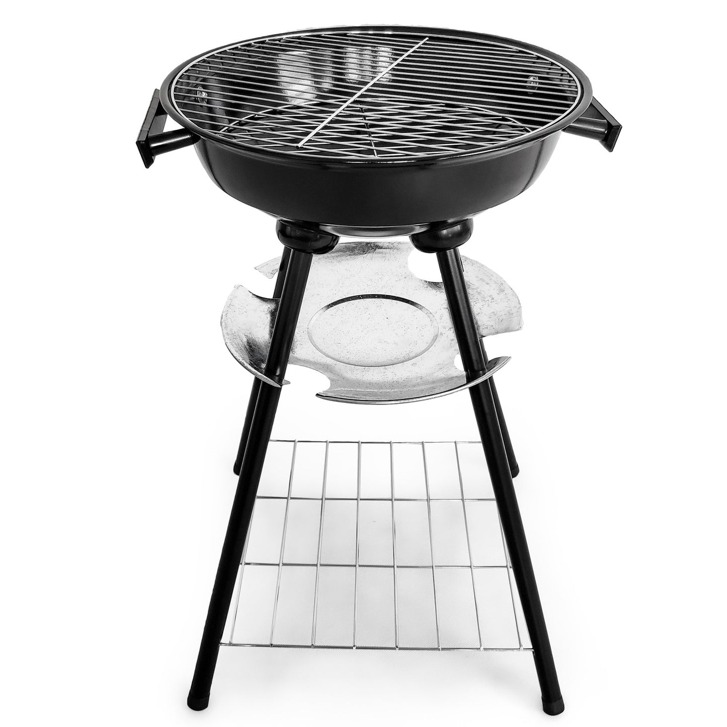 Garden grill with cover and ash pan