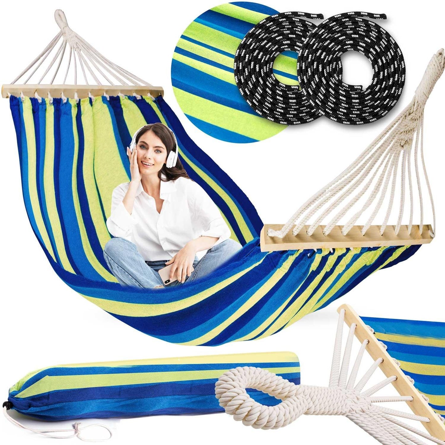 Garden hammock 220 x 160 cm Bahama Double, 2-person