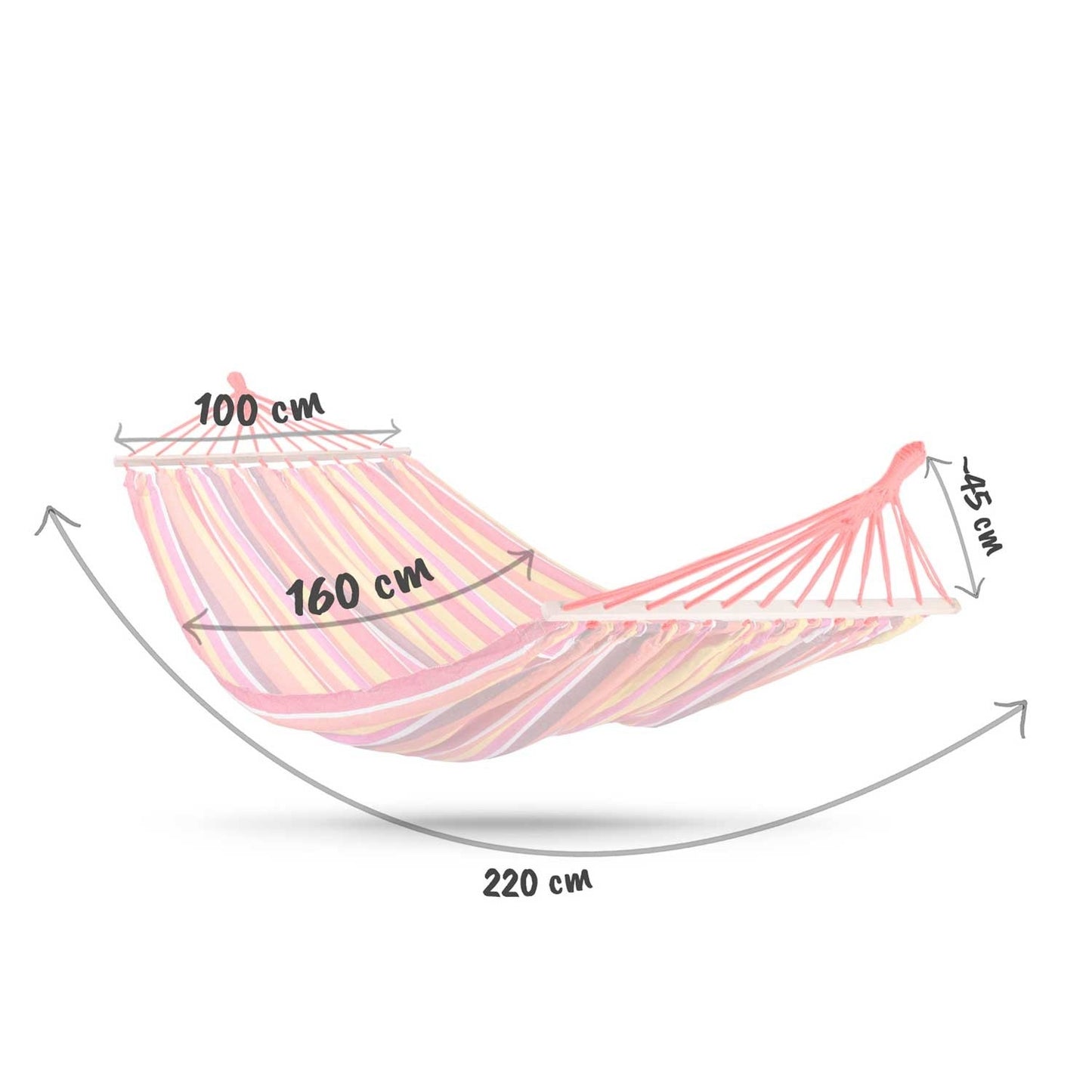 Garden hammock 220 x 160 cm Bahama Double, 2-person
