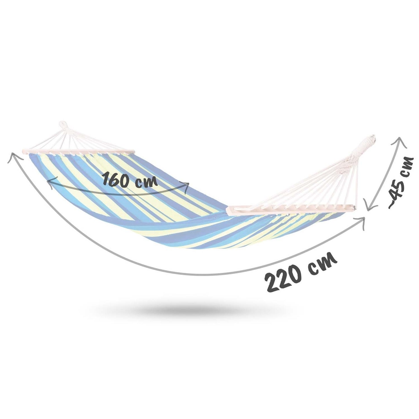 Garden hammock 220 x 160 cm Bahama Double, 2-person