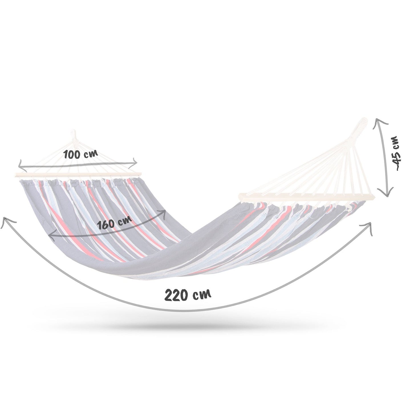 Garden hammock 220 x 160 cm Bahama Double sofa bed, 2-person
