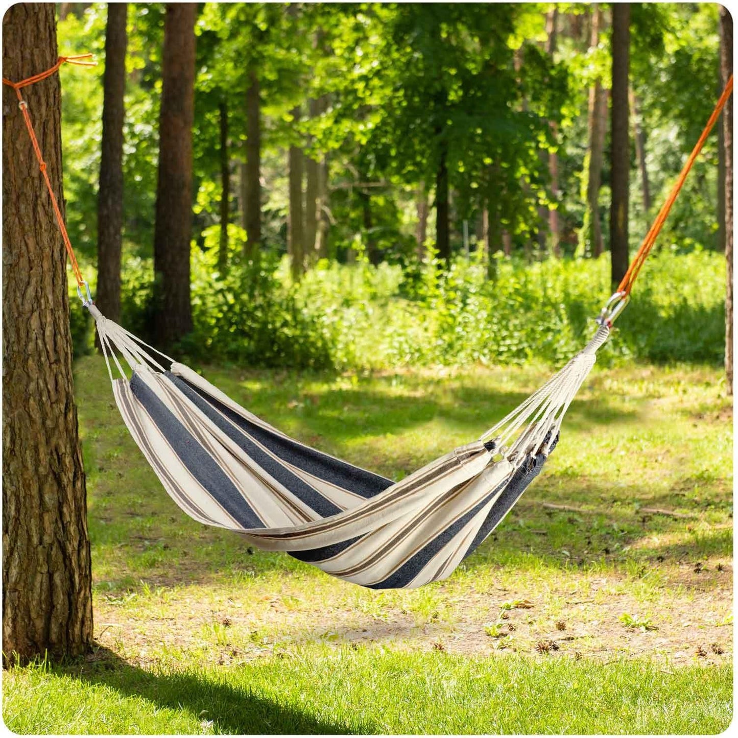 Garden hammock Malaga Single blue and white Sofotel