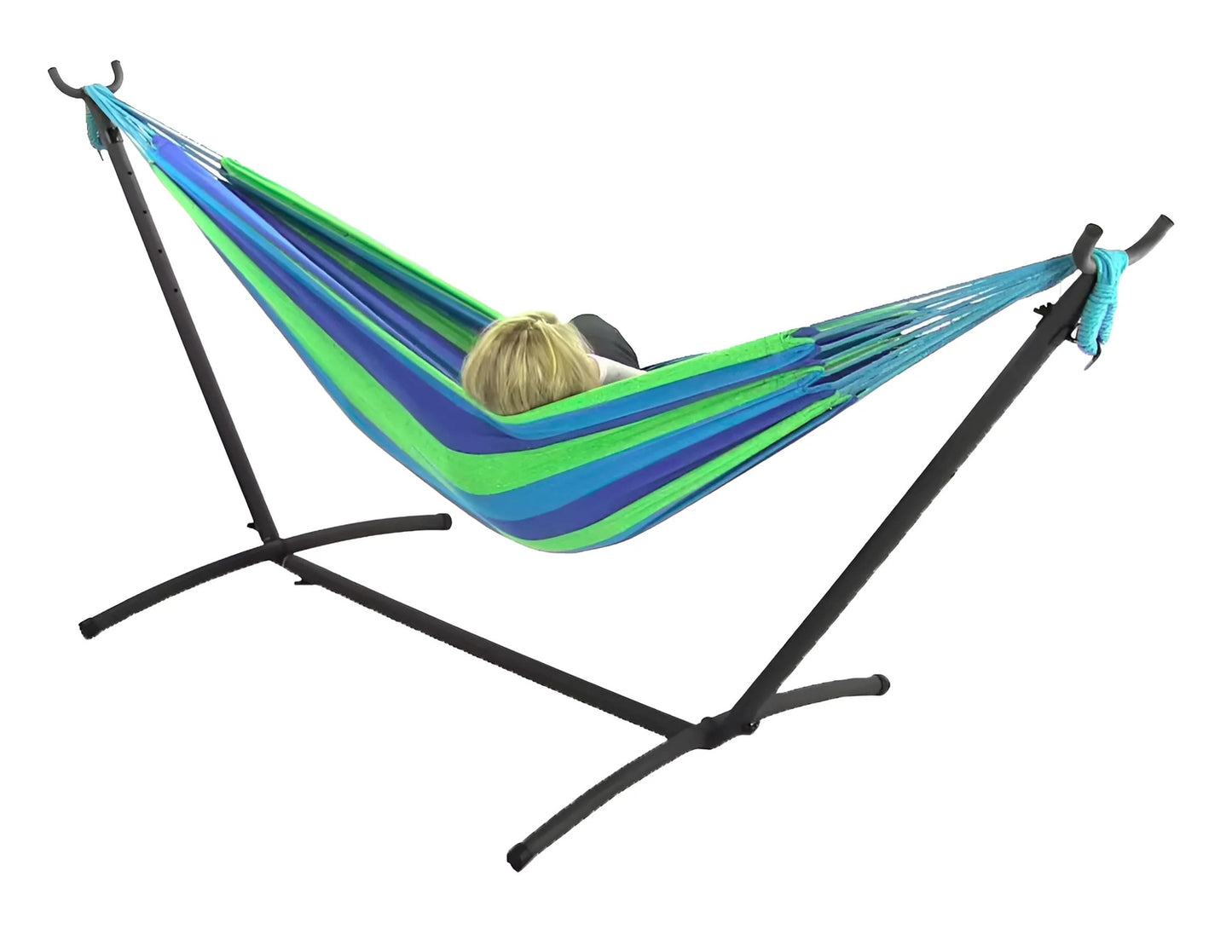 Garden hammock frame, metal structure, 5-point adjustment