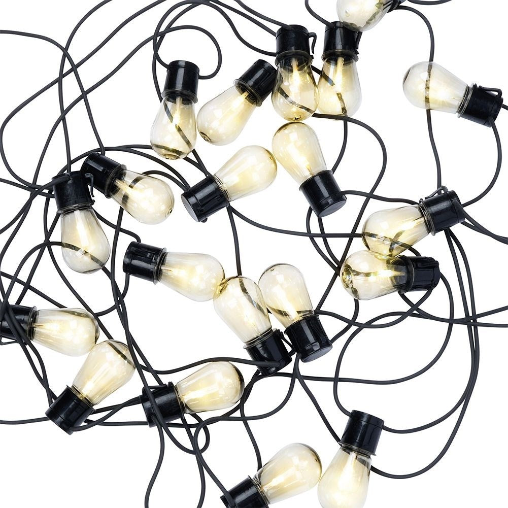 Garden loop with 10 warm white LED lights and timer function