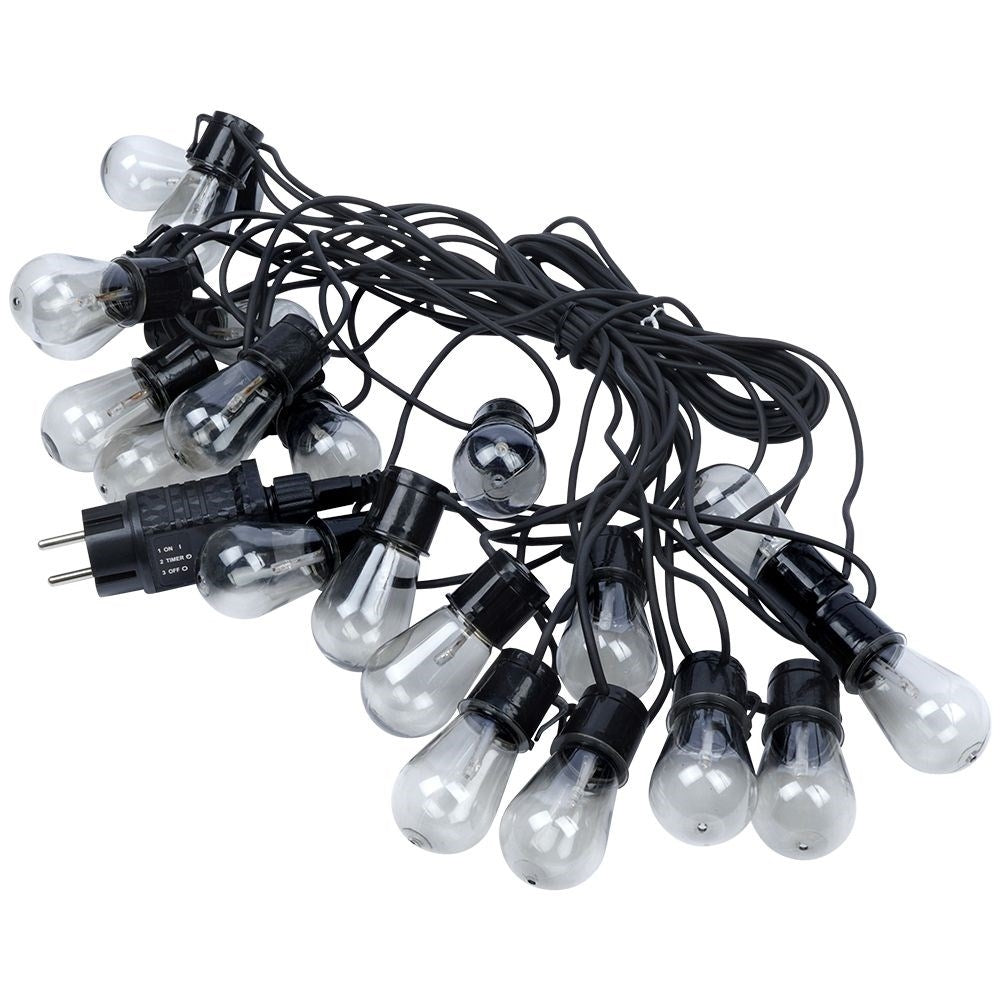 Garden loop with 10 warm white LED lights and timer function