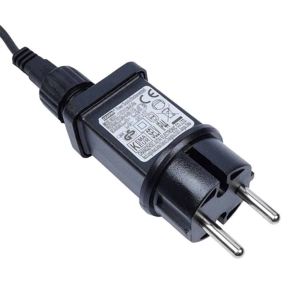 Garden loop with LED lights and timer for outdoor use
