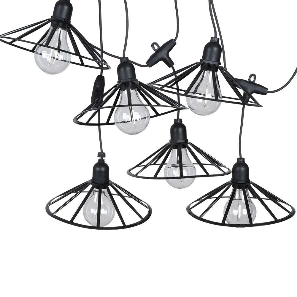 Garden loop with LED lights and timer for outdoor use