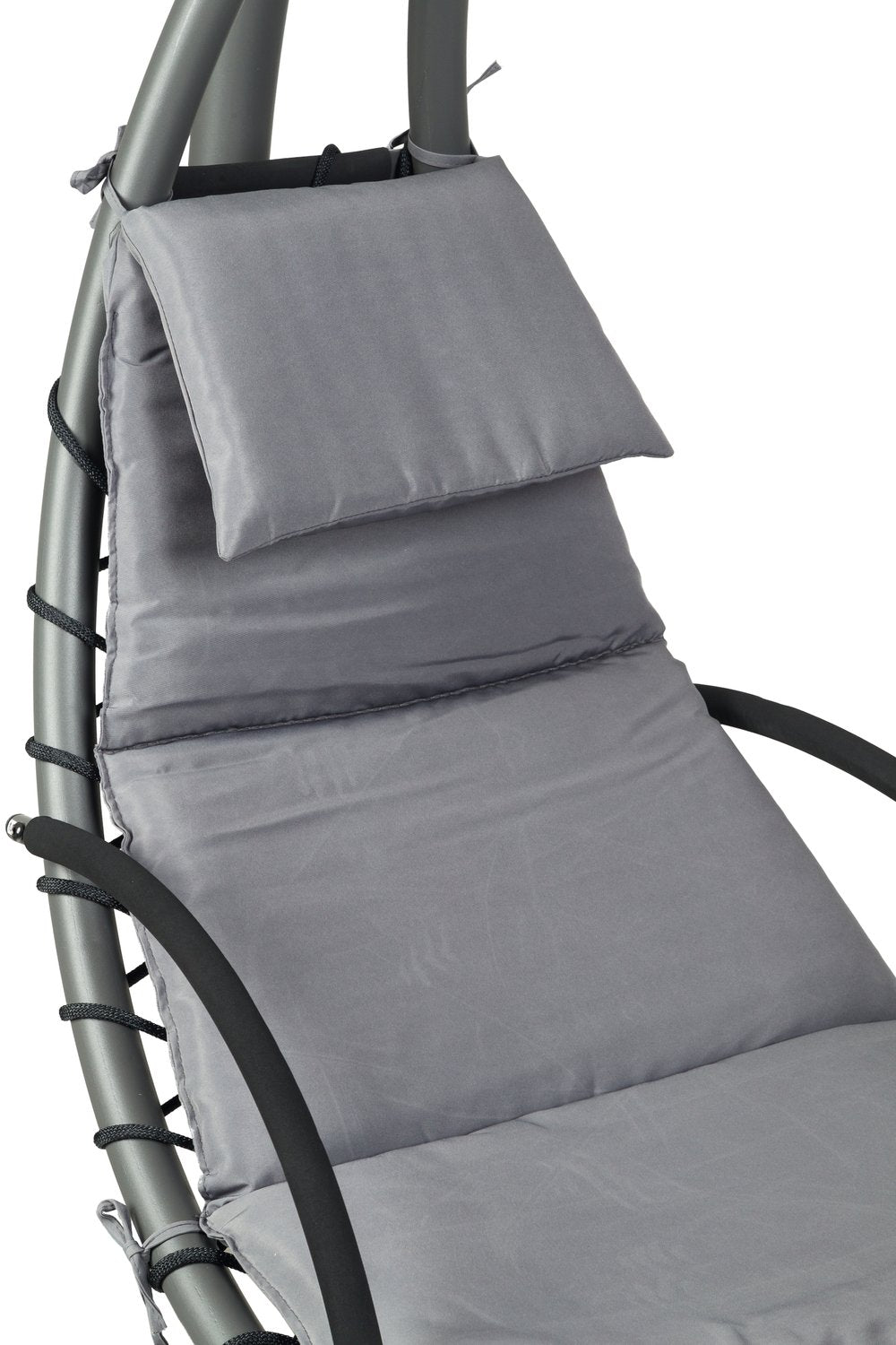 Garden lounger swing, hammock, hanging chair, basket, gray, MultiGarden