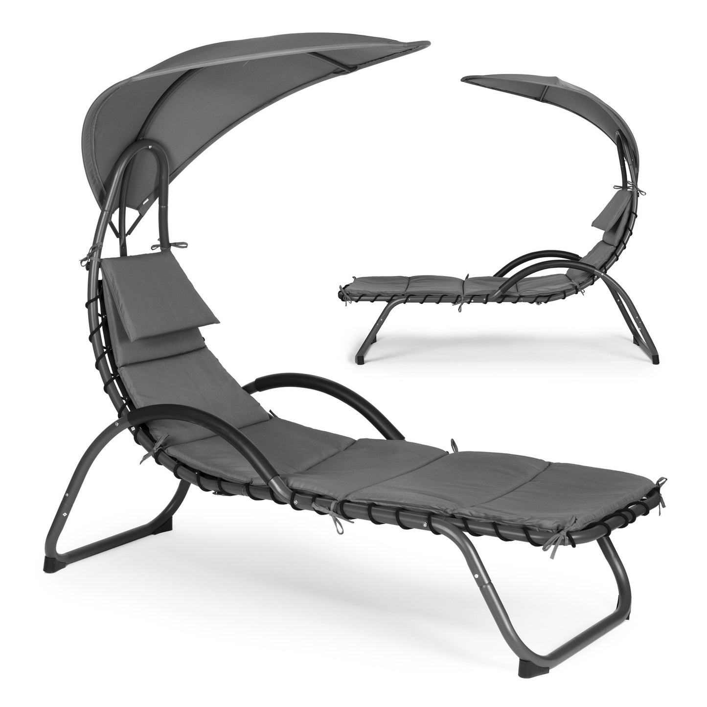 Garden lounger with a large oval canopy ModernHome