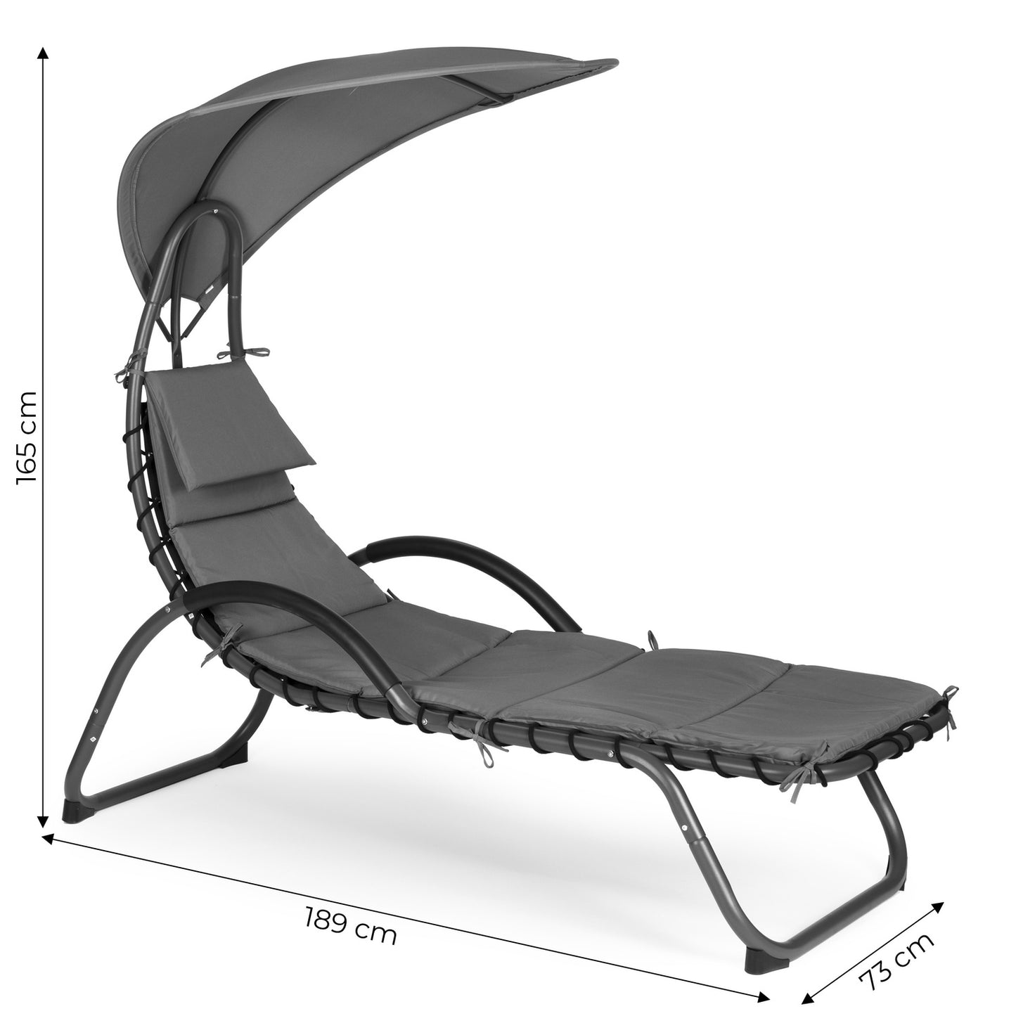 Garden lounger with a large oval canopy ModernHome