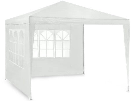 Garden pavilion 2 walls 3 x 3m white Plonos