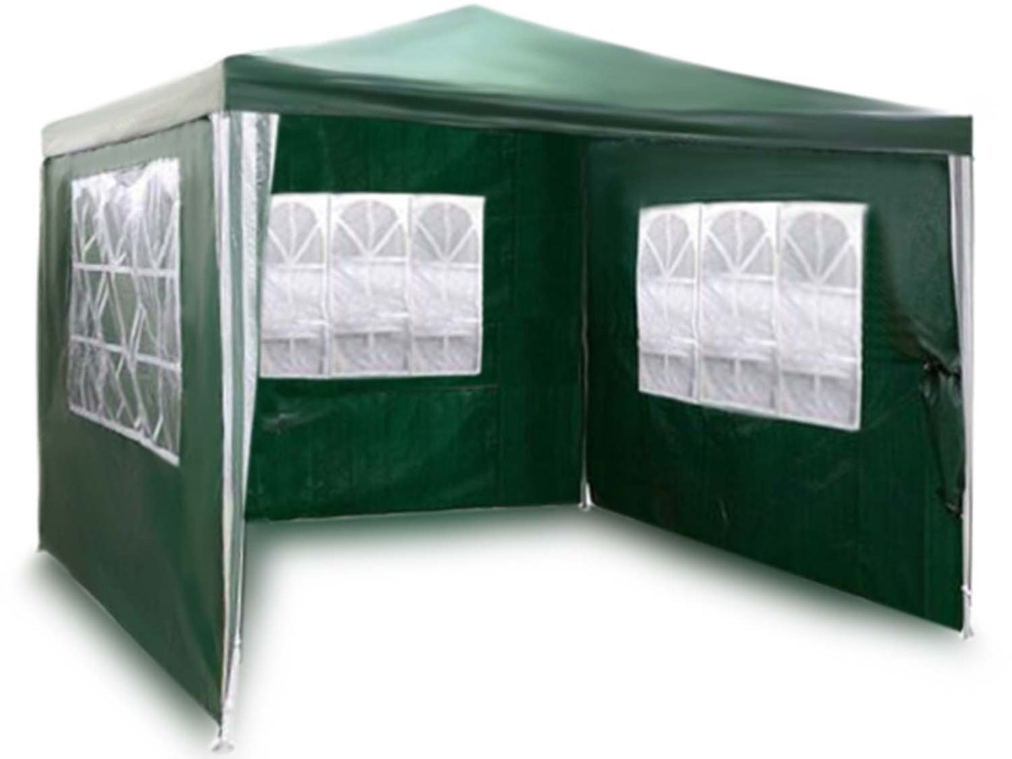 Garden pavilion 3 walls 3 x 3m green Plonos