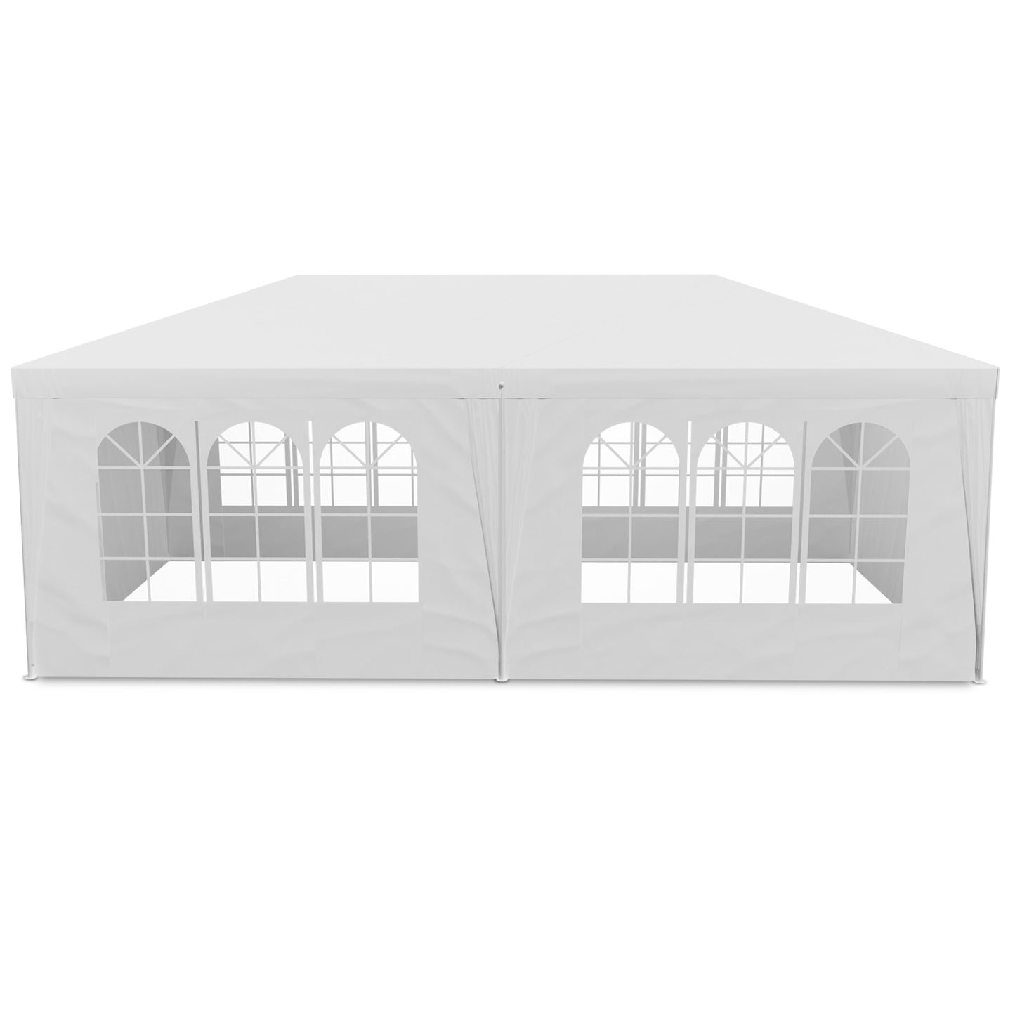 Garden pavilion 6 walls 3 x 6m white Plonos