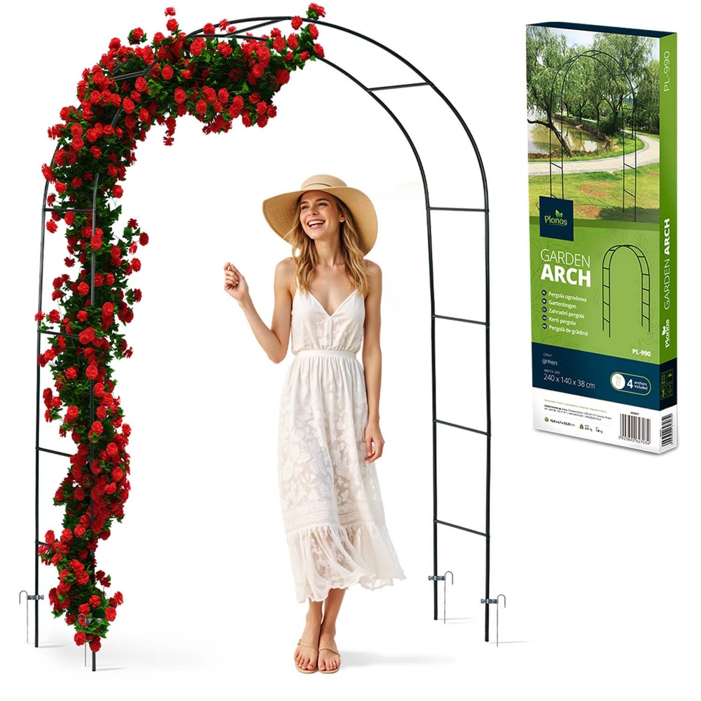 Garden pergola arch 240 cm Plonos PL-990