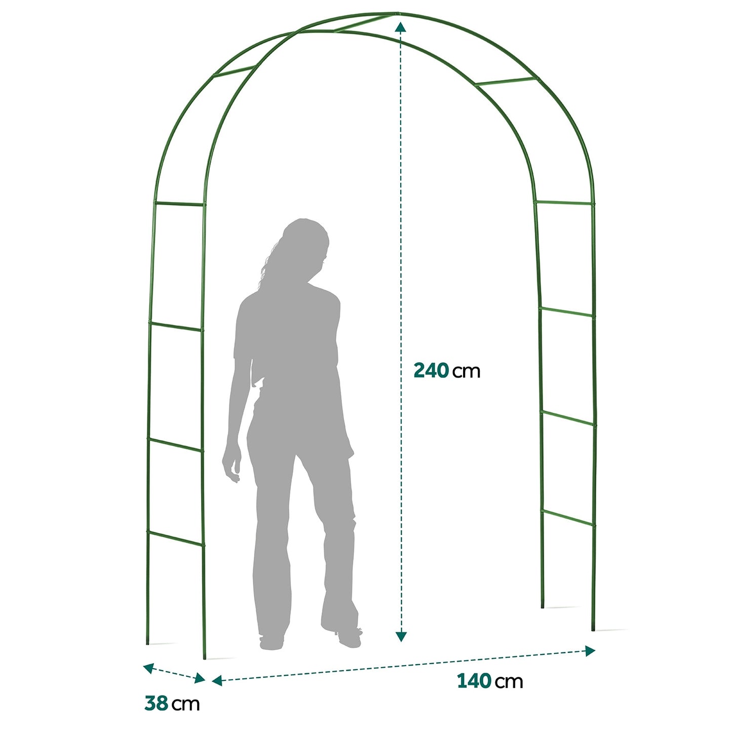 Garden pergola arch 240 cm Plonos PL-990