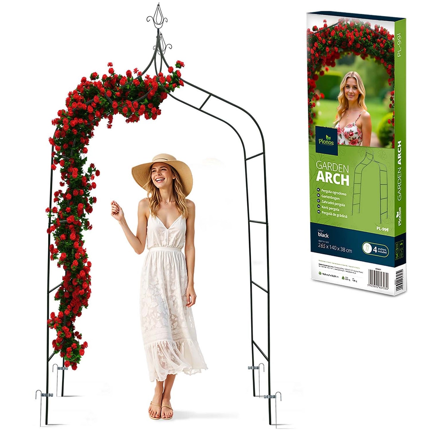 Garden pergola arch 265 cm Plonos PL-991