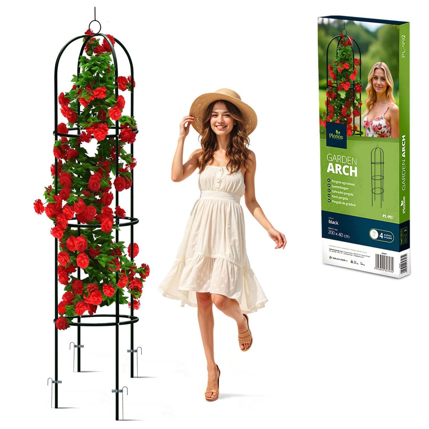Garden pergola column 200 cm Plonos PL-992
