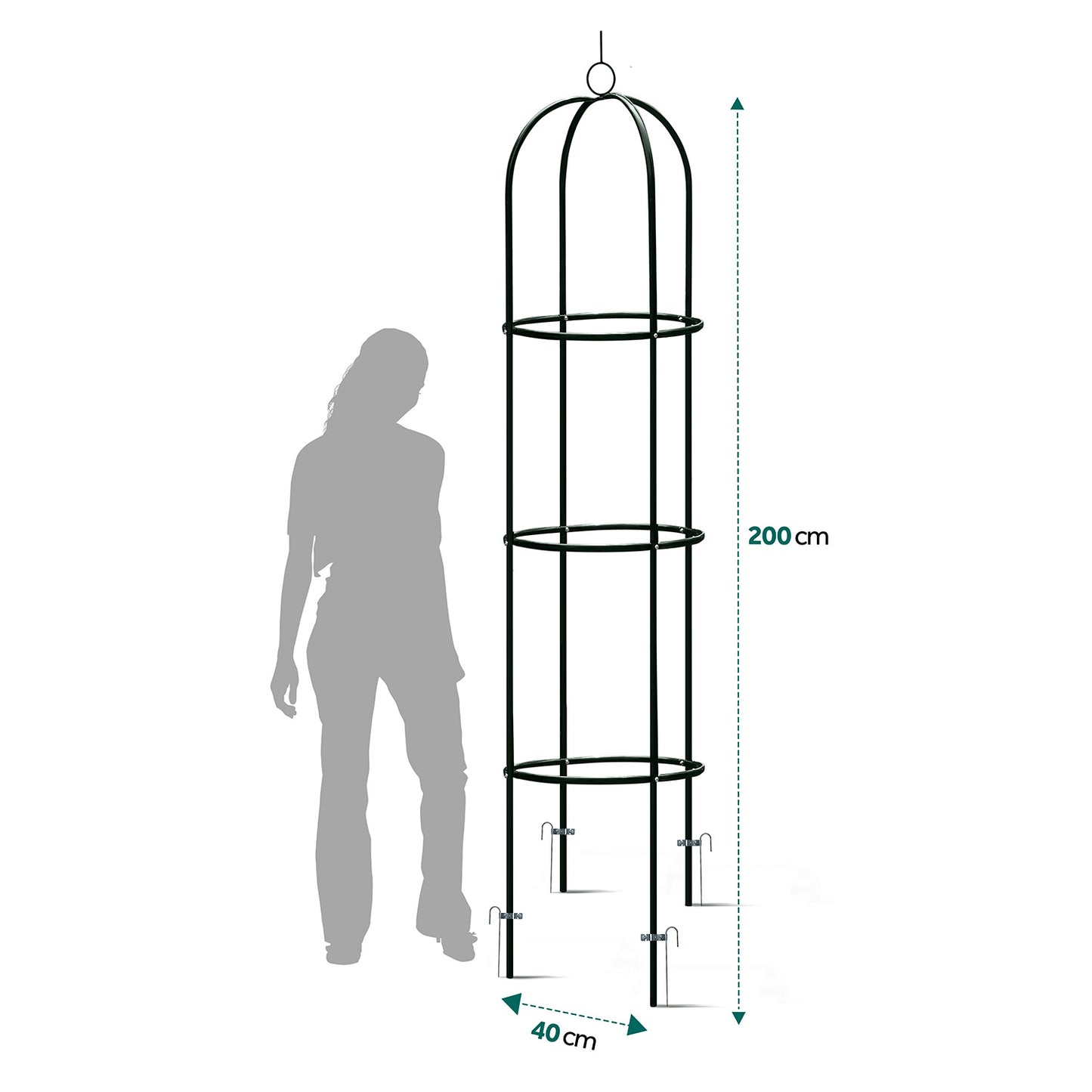 Garden pergola column 200 cm Plonos PL-992