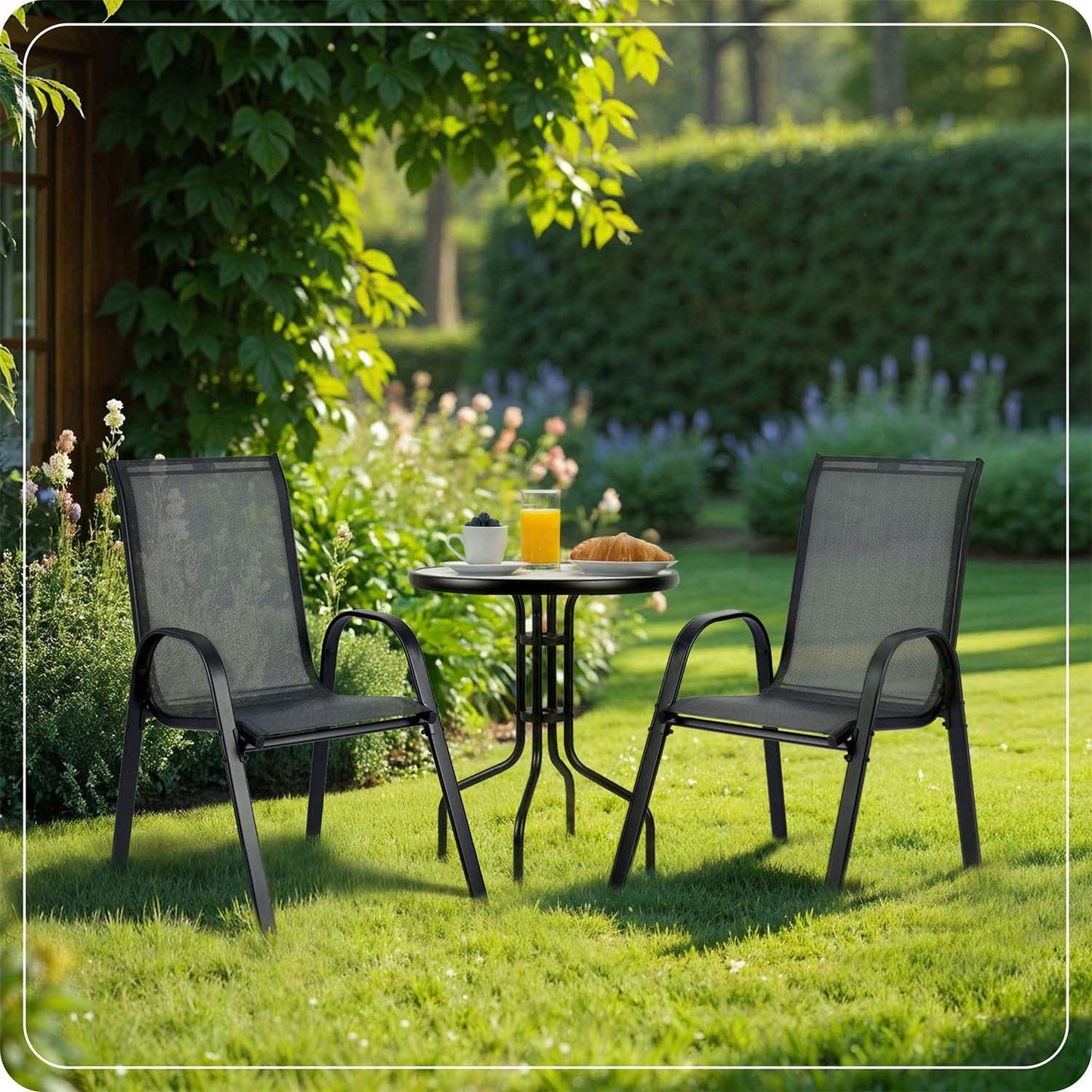 Garden set: round table and 2 garden chairs Sofotel SO-981