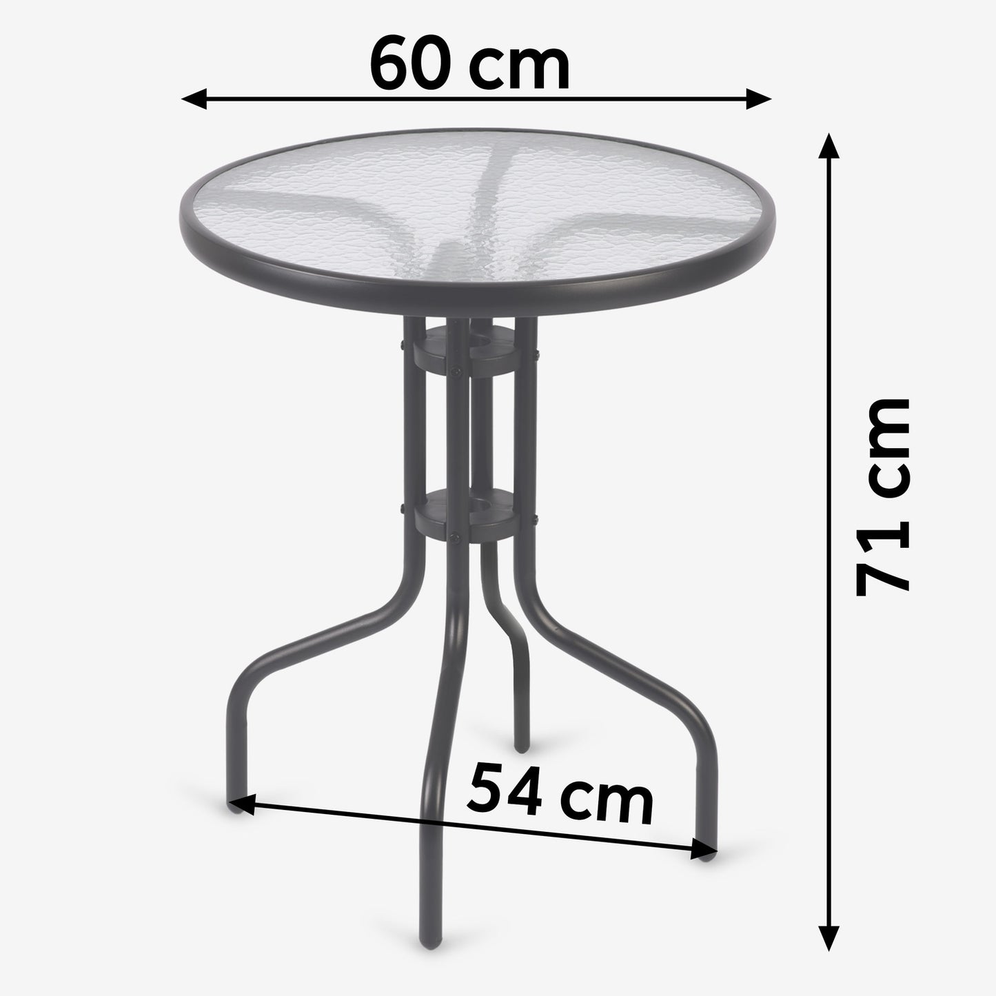Garden set: round table and 2 garden chairs Sofotel SO-981