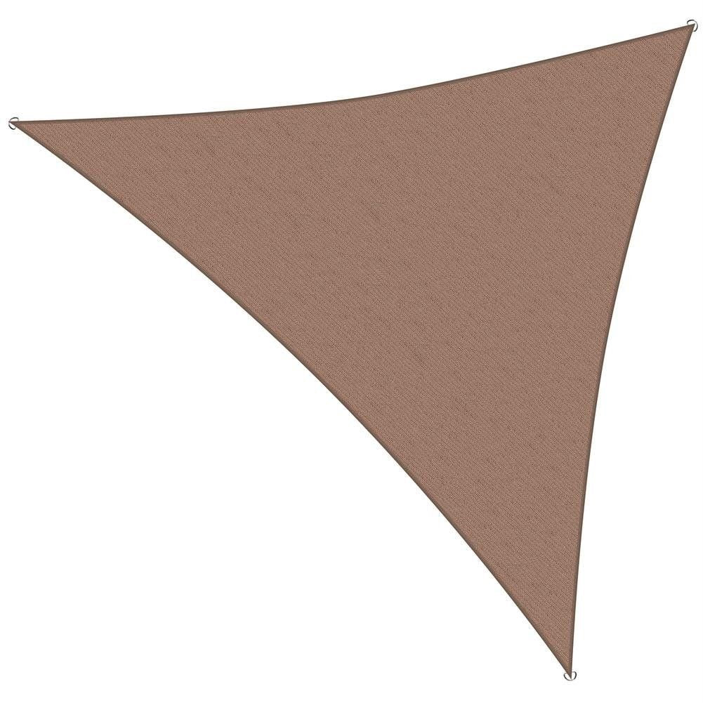 Garden shade sail brown 3 m