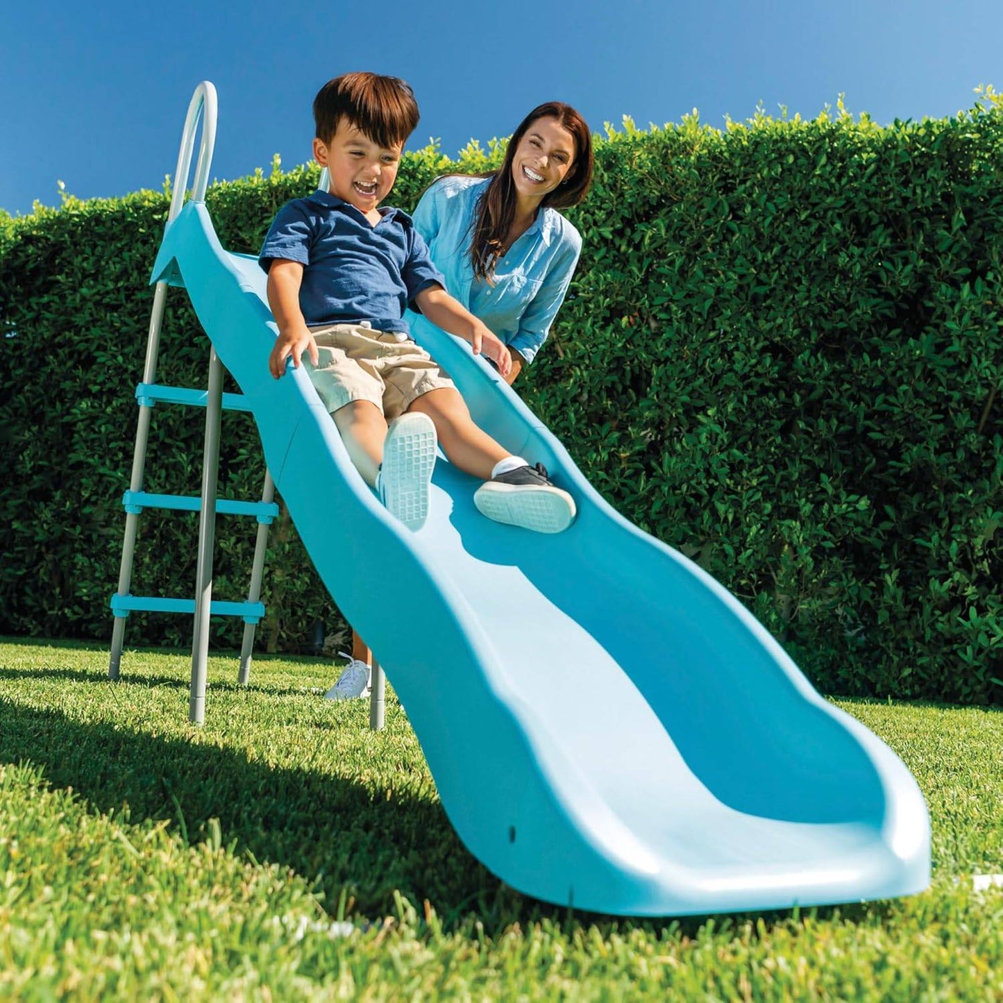 Garden slide for children 183 cm steel plastic - 44106 INTEX