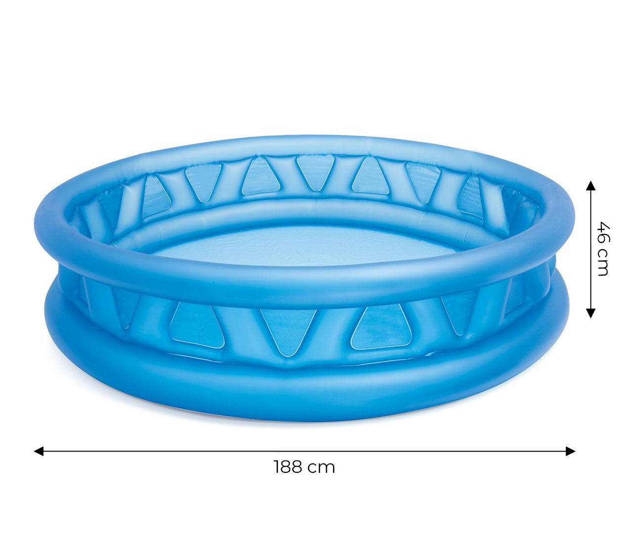 Garden swimming pool, inflatable paddling pool for children, round Intex 58431