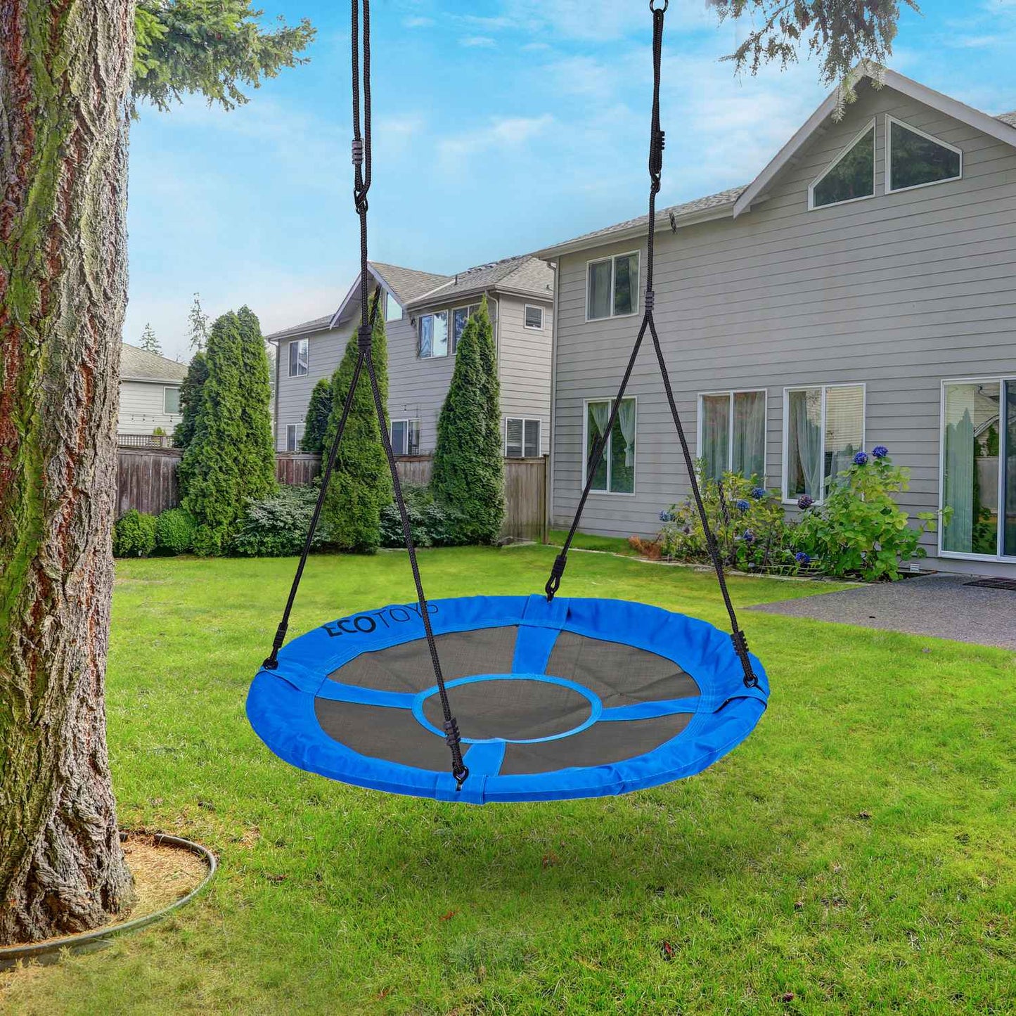 Garden swing 100 cm, blue ECOTOYS
