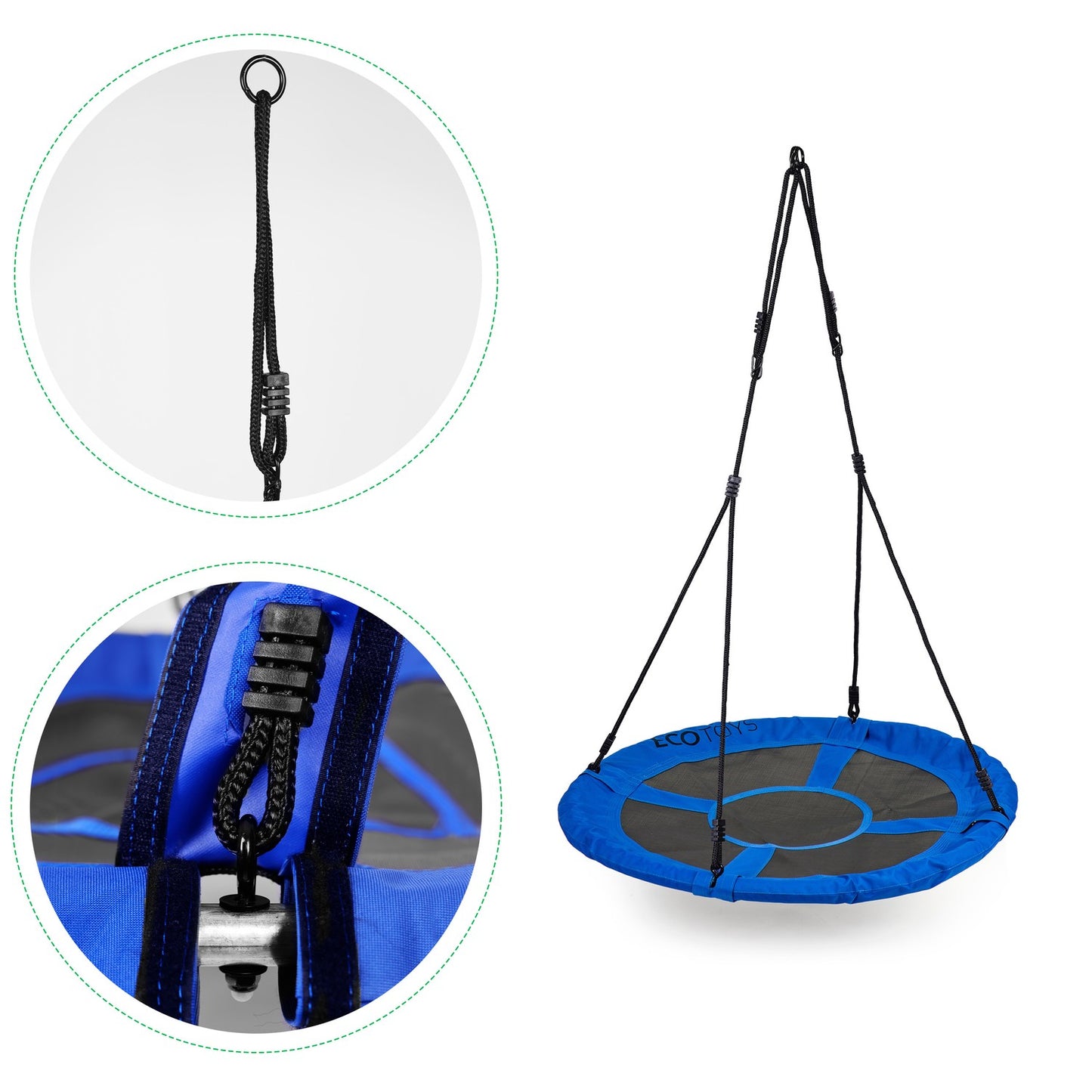 Garden swing 100 cm, blue ECOTOYS