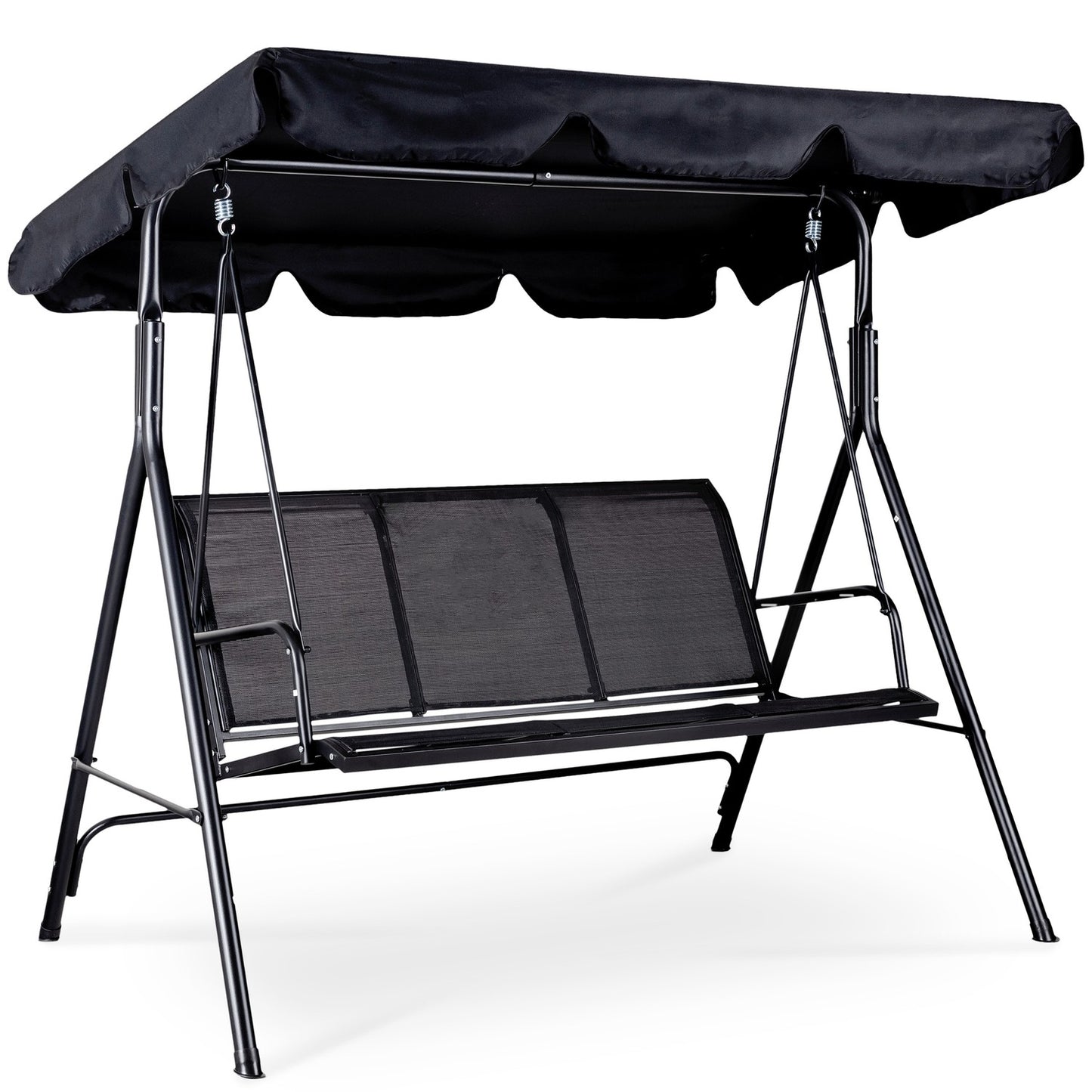 Garden swing for 3 people, adjustable roof, rocker
